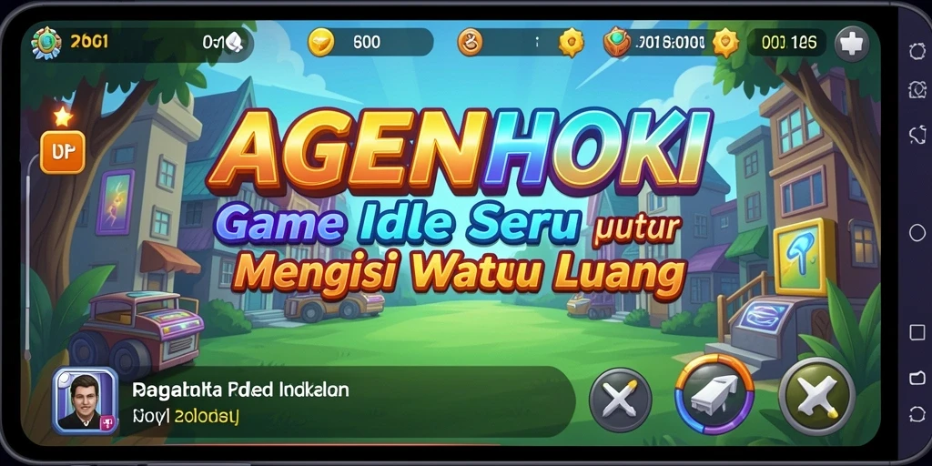 Tampilan menarik dari gameplay AGENHOKI dengan elemen Idle.