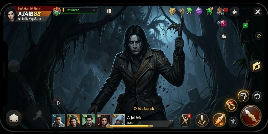 Gameplay AJAIB88 yang mencekam dalam suasana Horror.