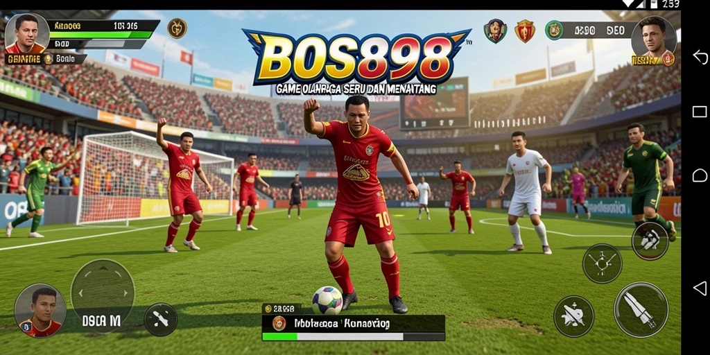 Tampilan gameplay <strong>BOS898</strong> yang penuh aksi dan tantangan olahraga.