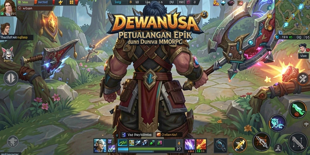 Gameplay menarik DEWANUSA dengan aksi petualangan MMORPG yang seru.