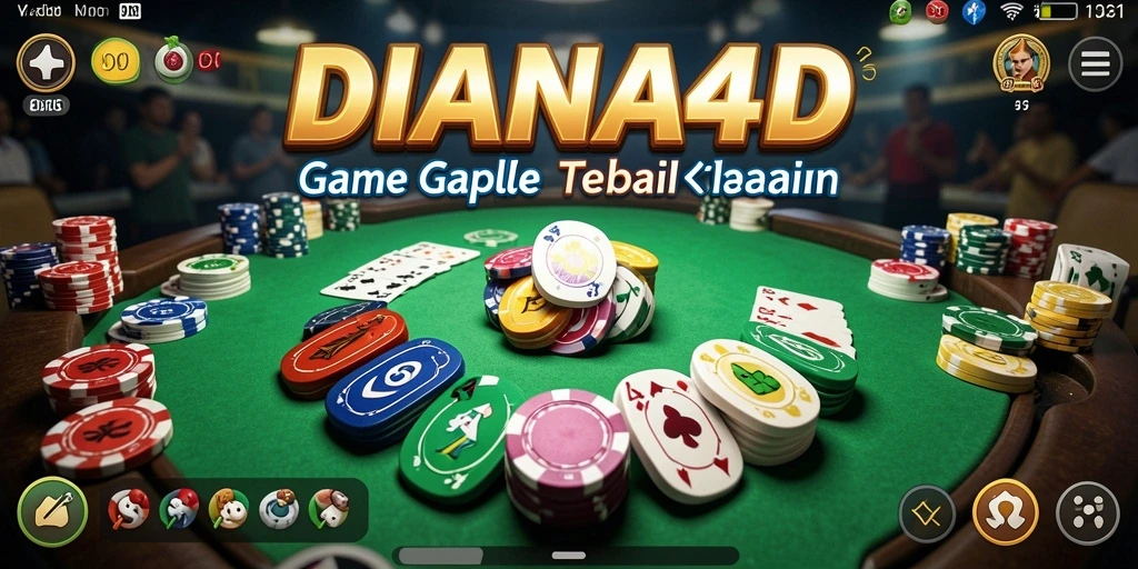 Tampilan menarik di DIANA4D dengan gameplay Gaple yang seru.