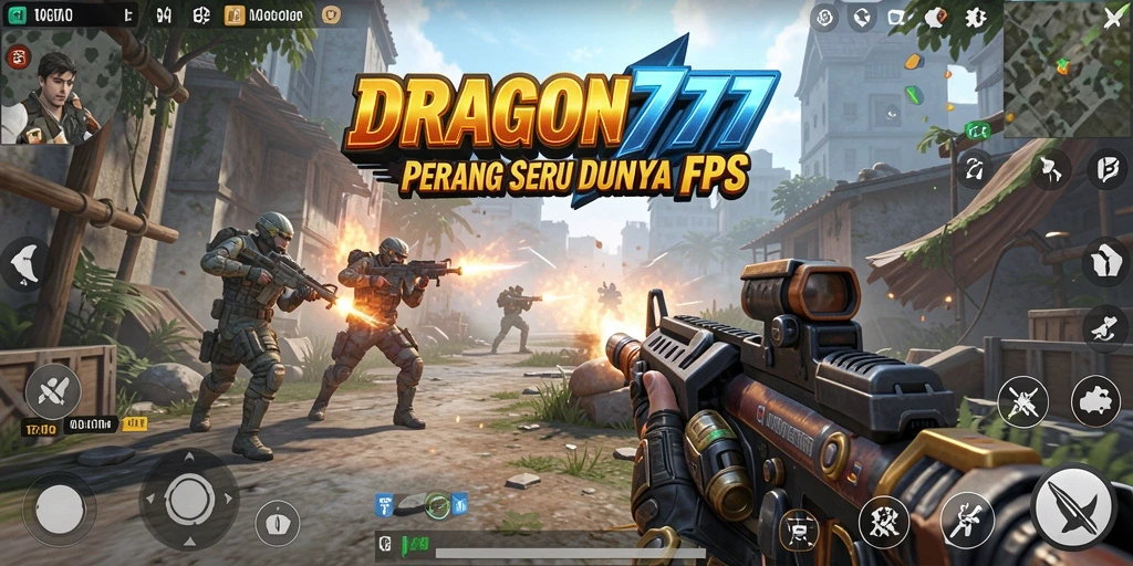 Gambaran mendebarkan dari gameplay FPS di DRAGON777.
