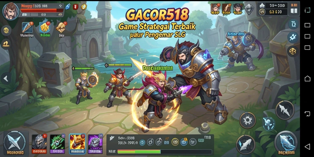 Tampilan gameplay GACOR518 yang mendebarkan dan penuh strategi.
