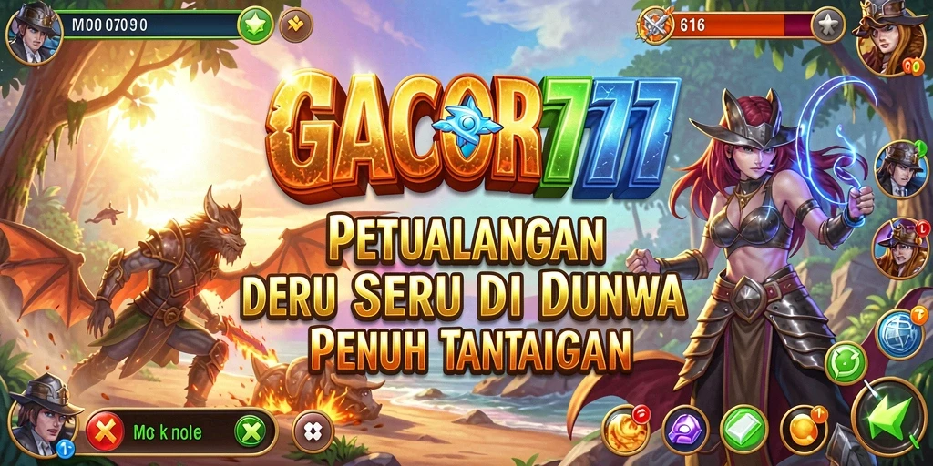 Screenshot GACOR777 menampilkan momen seru dalam petualangan.