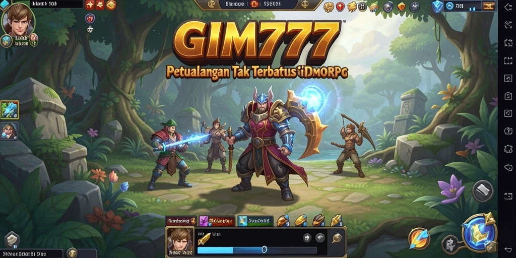 Tampilan menarik dalam gameplay GIM777 MMORPG.