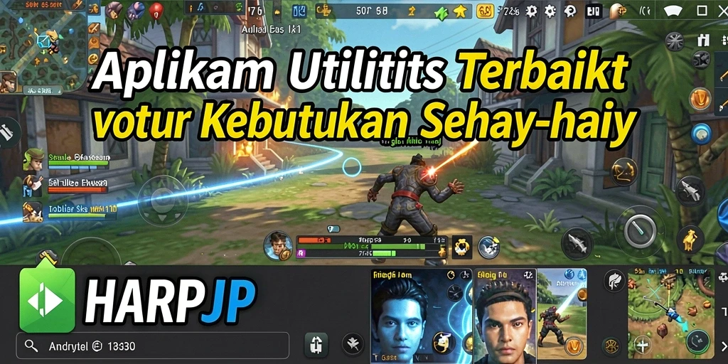 Tampilan antarmuka HARAPJP yang sederhana dan efisien.
