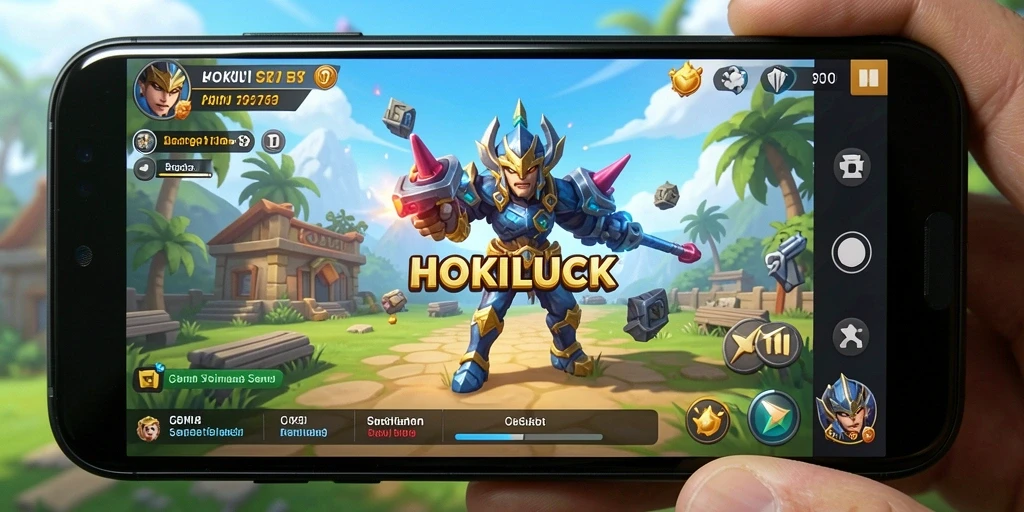 Tampilan gameplay menarik dari HOKILUCK yang menunjukkan berbagai simulasi.