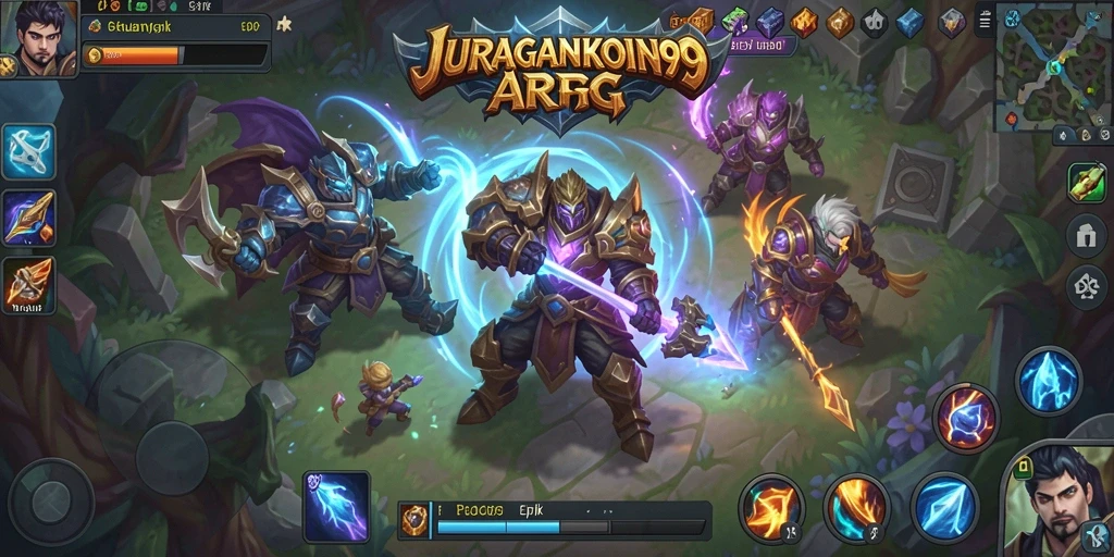 Tampilan gameplay JURAGANKOIN99 yang mendebarkan dalam pertarungan ARPG.