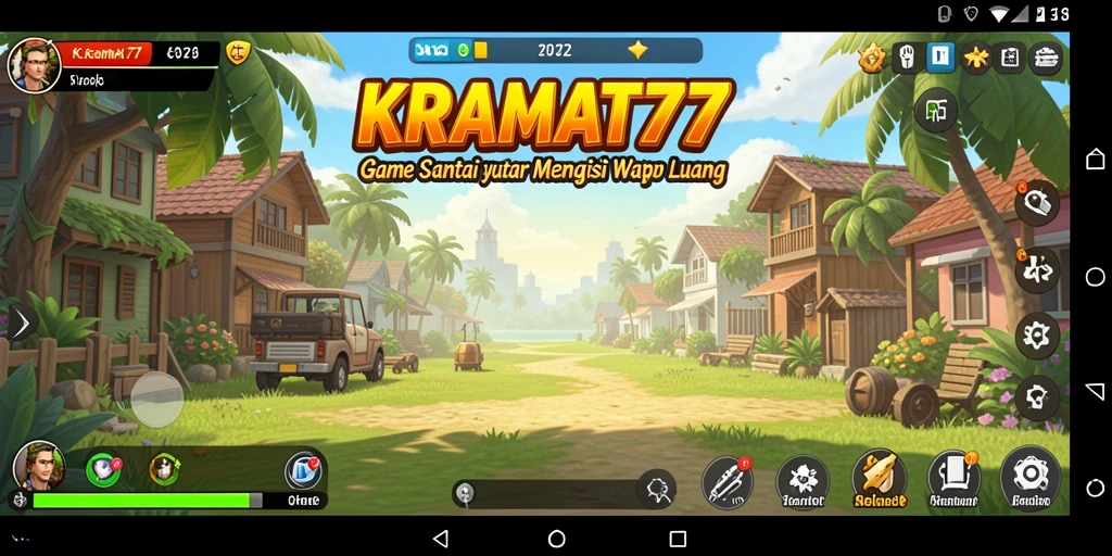 Tampilan gameplay KRAMAT77 yang seru dan penuh warna.