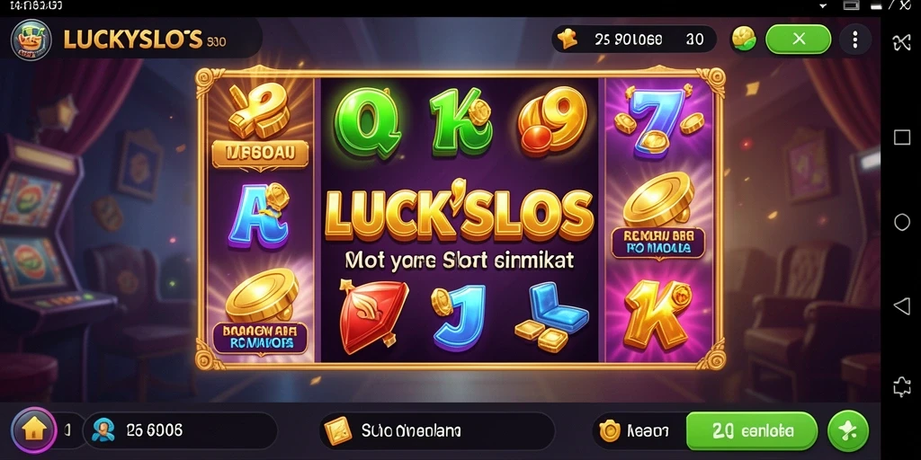 Tampilan gameplay slot yang menakjubkan di LUCKYSLOTS.
