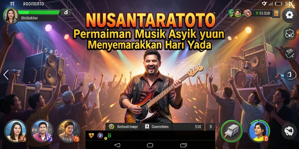 Screenshot NUSANTARATOTO menampilkan pengguna yang asyik bernyanyi di fitur karaoke.