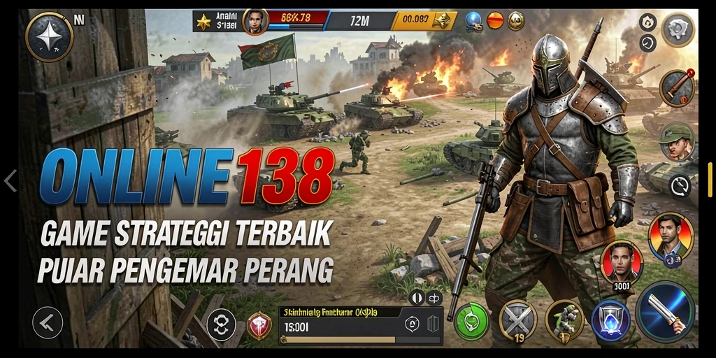 Screenshot gameplay ONLINE138 menampilkan aksi strategi yang mendebarkan.