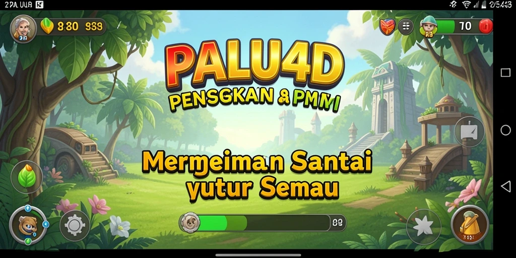 Screenshot PALU4D menampilkan gameplay yang ceria dan interaktif.