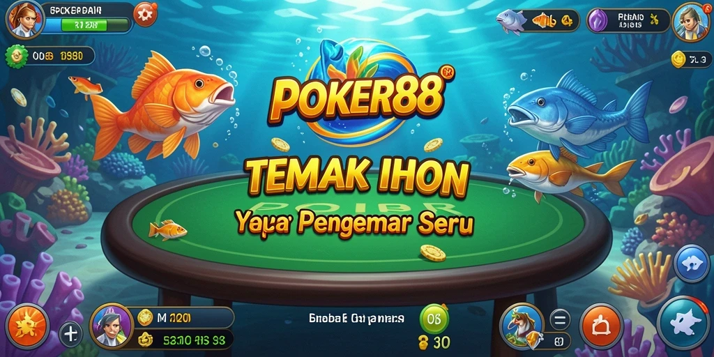 Gameplay seru Tembak Ikan di POKER88 yang penuh warna.