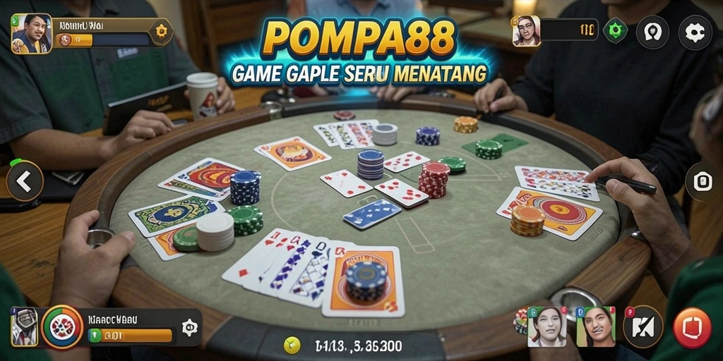 Screenshot gameplay seru POMPA88 dengan teman-teman.