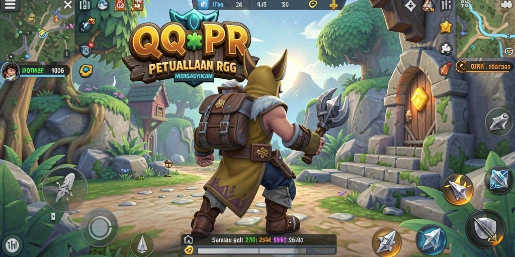 Tangkapan layar gameplay QQRP menampilkan pertarungan yang mendebarkan.