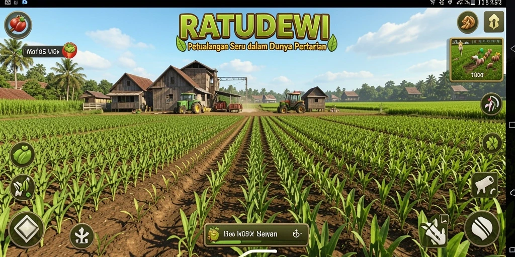 Gameplay RATUDEWI yang menakjubkan dalam berkebun.