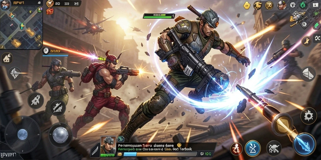 Tampilan gameplay RPVIP1 yang penuh aksi dan adrenalin.