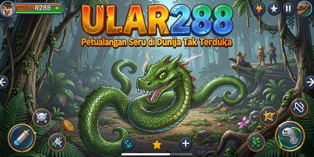 Tampilan gameplay ULAR288 yang penuh aksi dan petualangan.